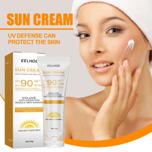 Crème solaire éclaircissante pour le visage SPF 90+